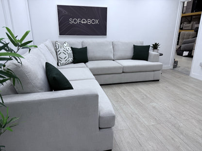 DFS Freya Corner Sofa 2c2 In Silver