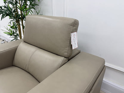 DFS Wander Power Recliner Chair In Taupe Leather