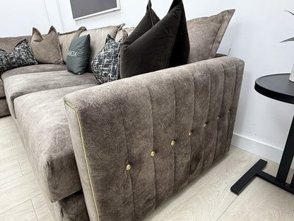 DFS Devine Corner Sofa In Chocolate