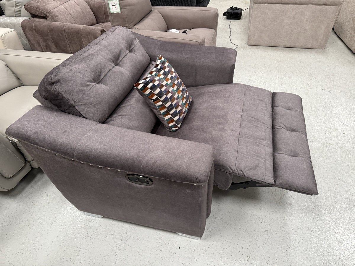 La-Z-Boy New Hollywood Power Recliner Love Chair In Grey
