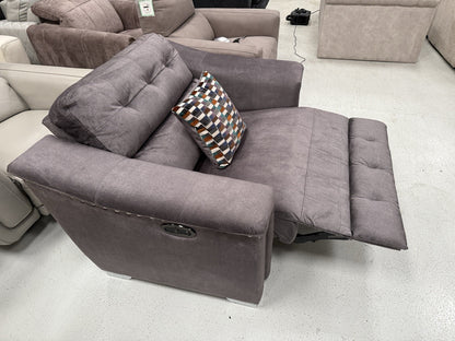 La-Z-Boy New Hollywood Power Recliner Love Chair In Grey