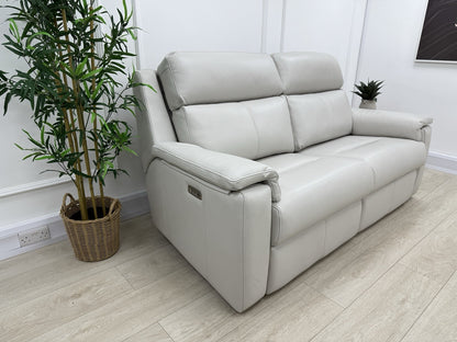 G Plan Thornbury 3 Seater Leather Power Recliner Sofa With Headrest & Lumbar