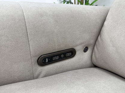 Sofology Lumiere Power Recliner 4 Seater Chaise Sofa In Lifestyle Flecked Ivory