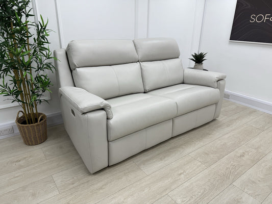 G Plan Thornbury 3 Seater Leather Power Recliner Sofa With Headrest & Lumbar