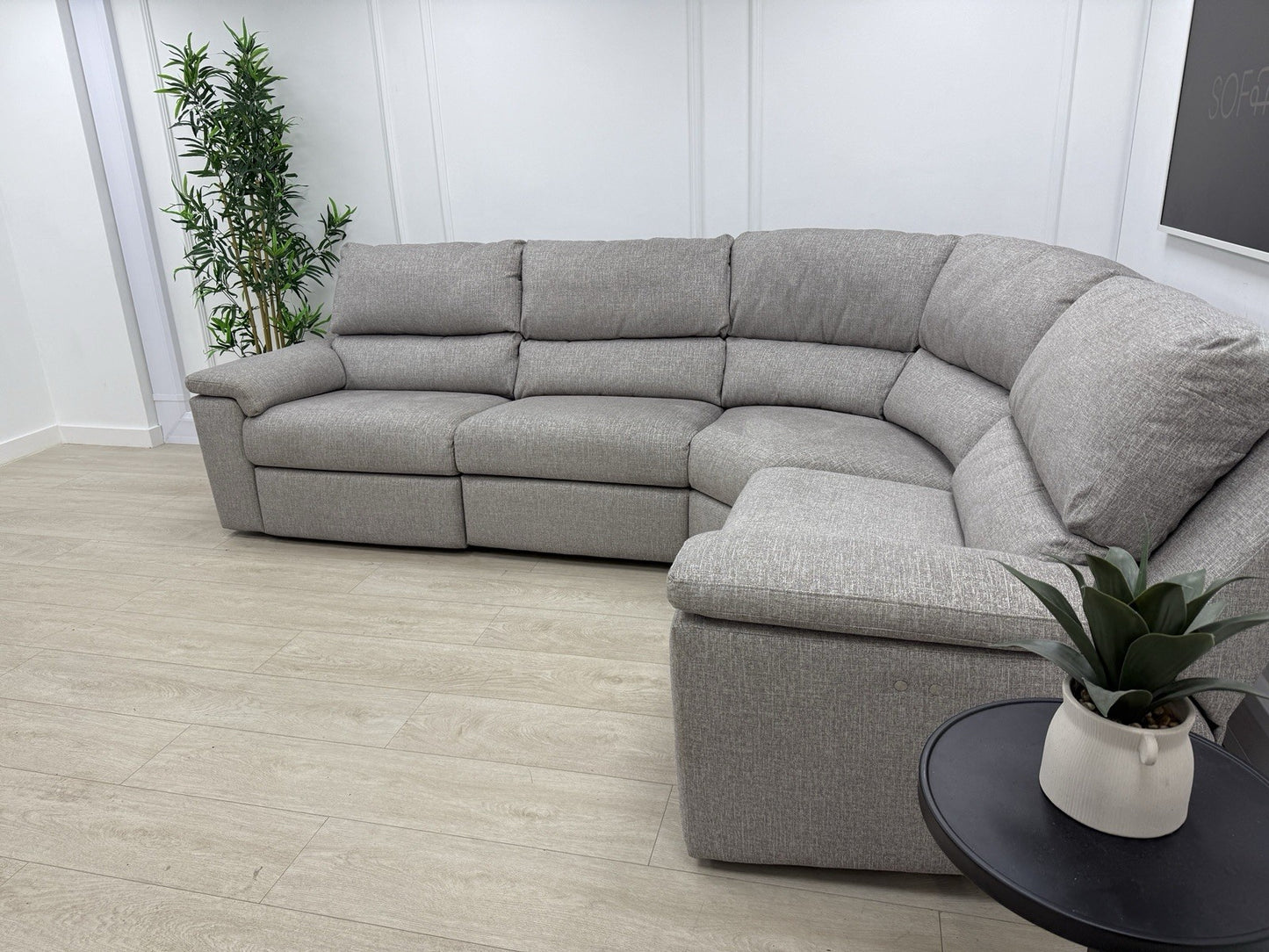 G Plan Taylor Power Recliner Corner Sofa In Tropic Ash Fabric