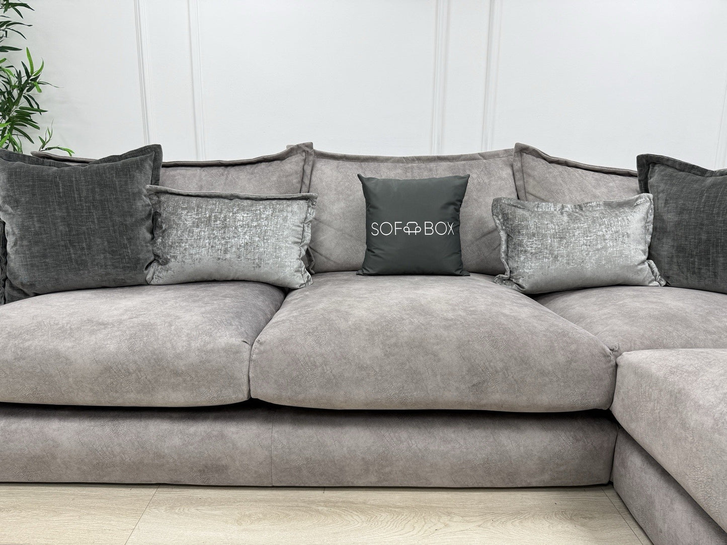 DFS Devine Corner Sofa In Grey