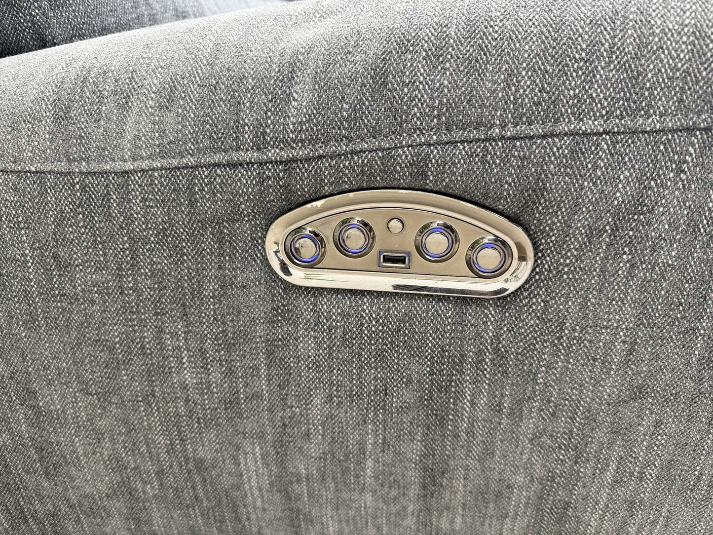 Sofology Radleigh Power Recliner Corner Sofa In Blue