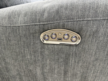 Sofology Radleigh Power Recliner Corner Sofa In Blue