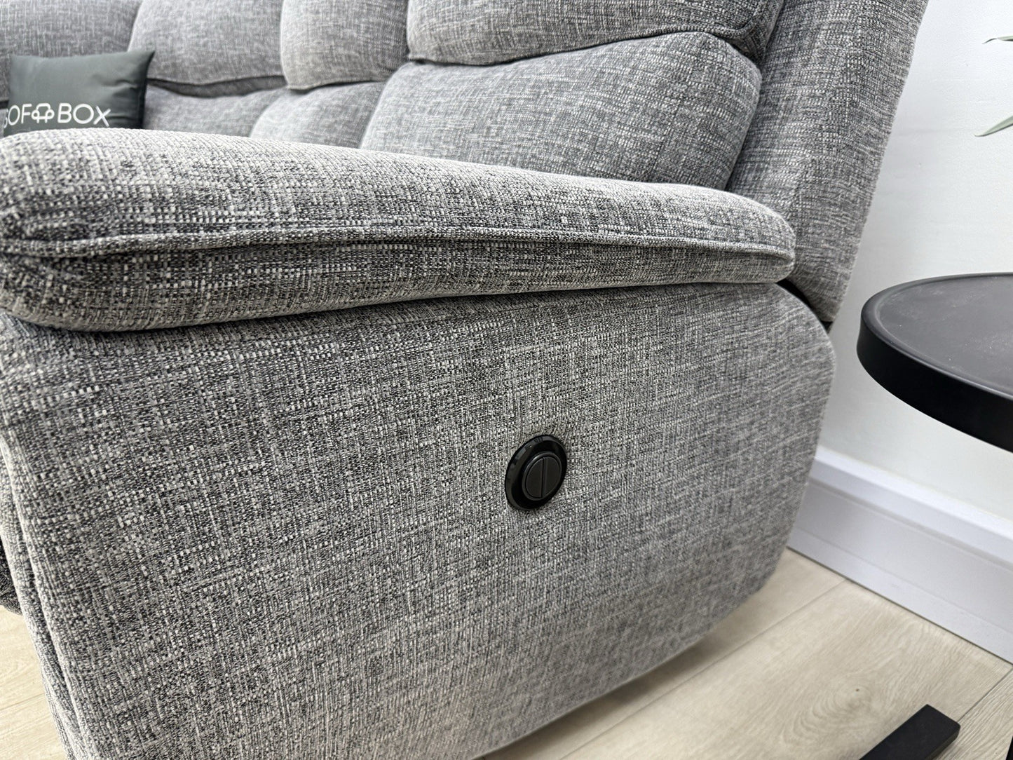 SCS Ashton Power Recliner Corner Sofa In Grey Fabric