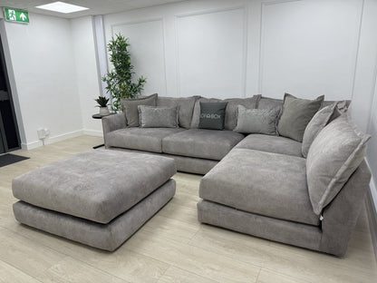 DFS Devine Corner Sofa In Light Grey