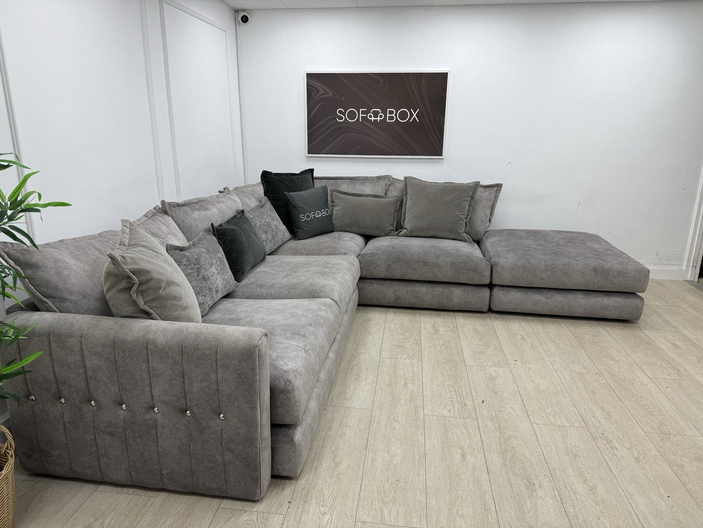 DFS Devine Corner Sofa In Grey