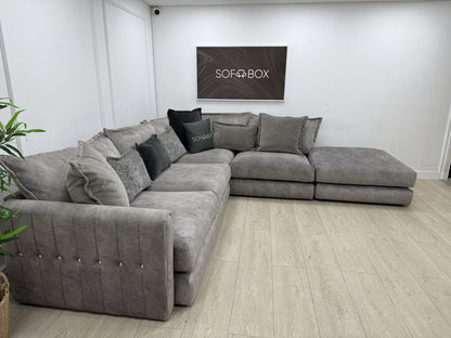 DFS Devine Corner Sofa In Grey