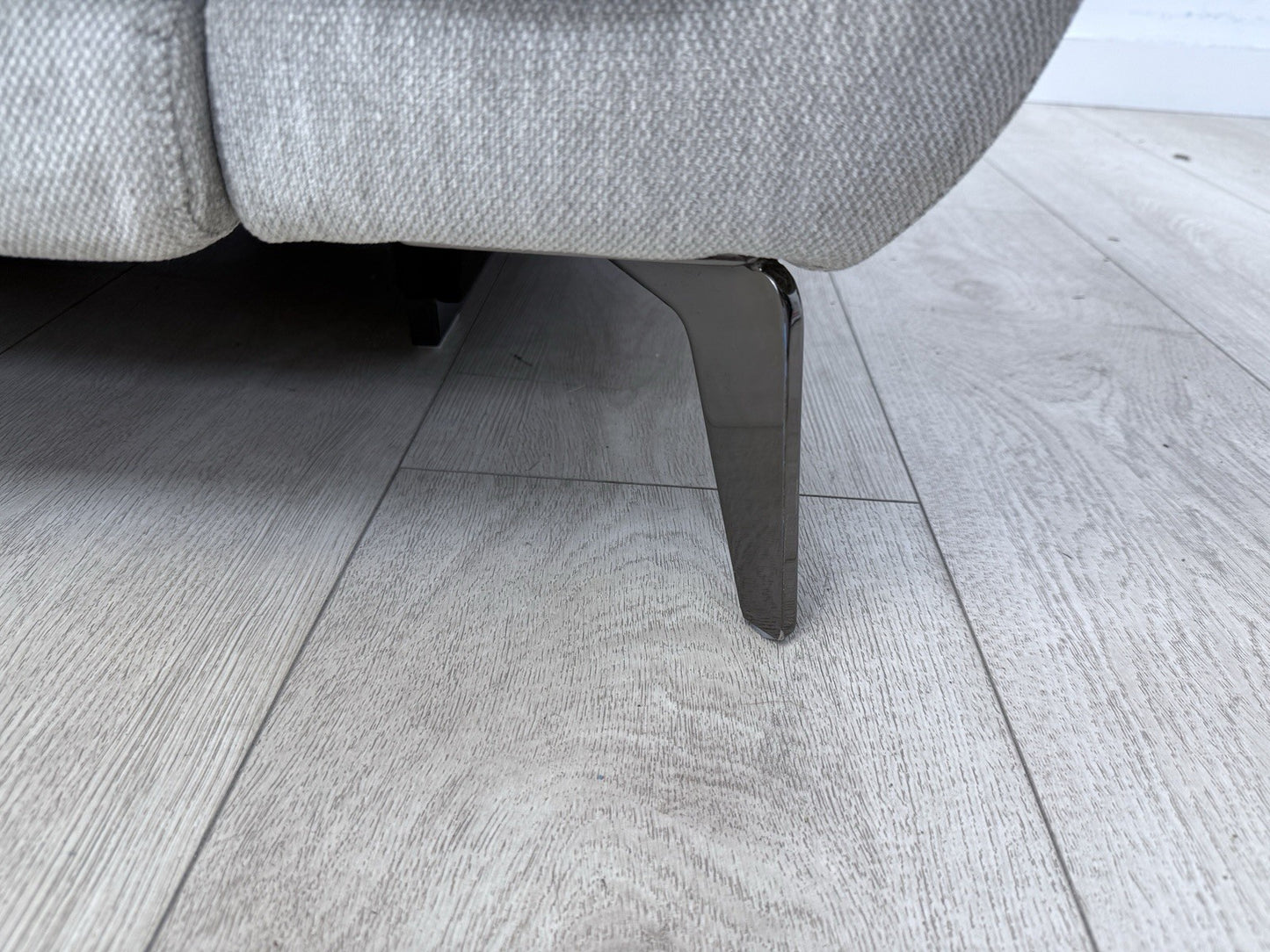 DFS San Mateo Power Recliner Armchair In Fresno Ivory Fabric