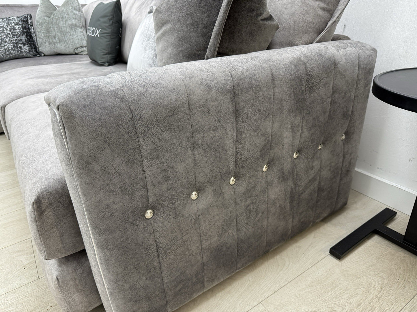 DFS Devine Corner Sofa In Light Grey