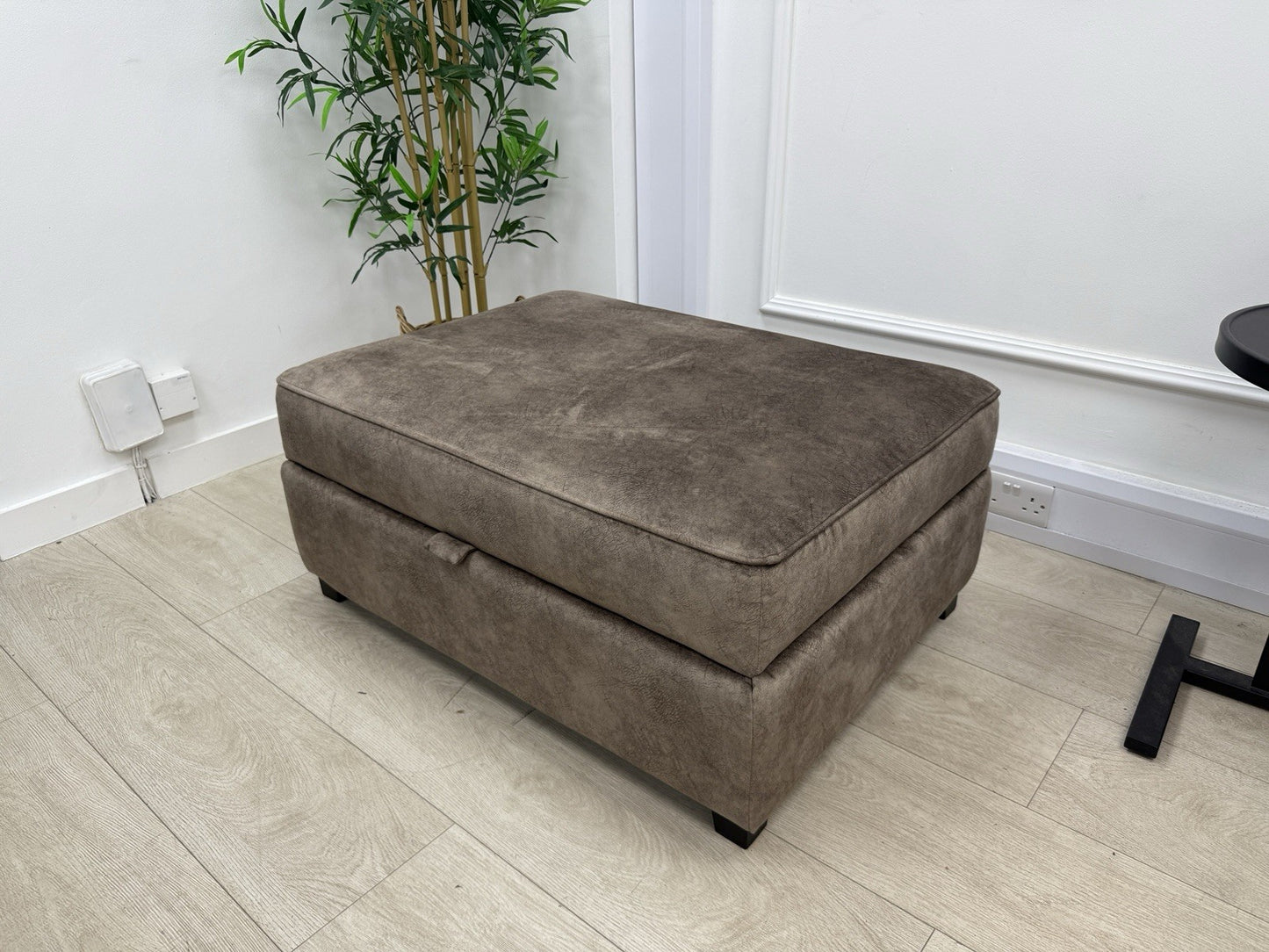 DFS Cherished Storage Footstool In Chocolate