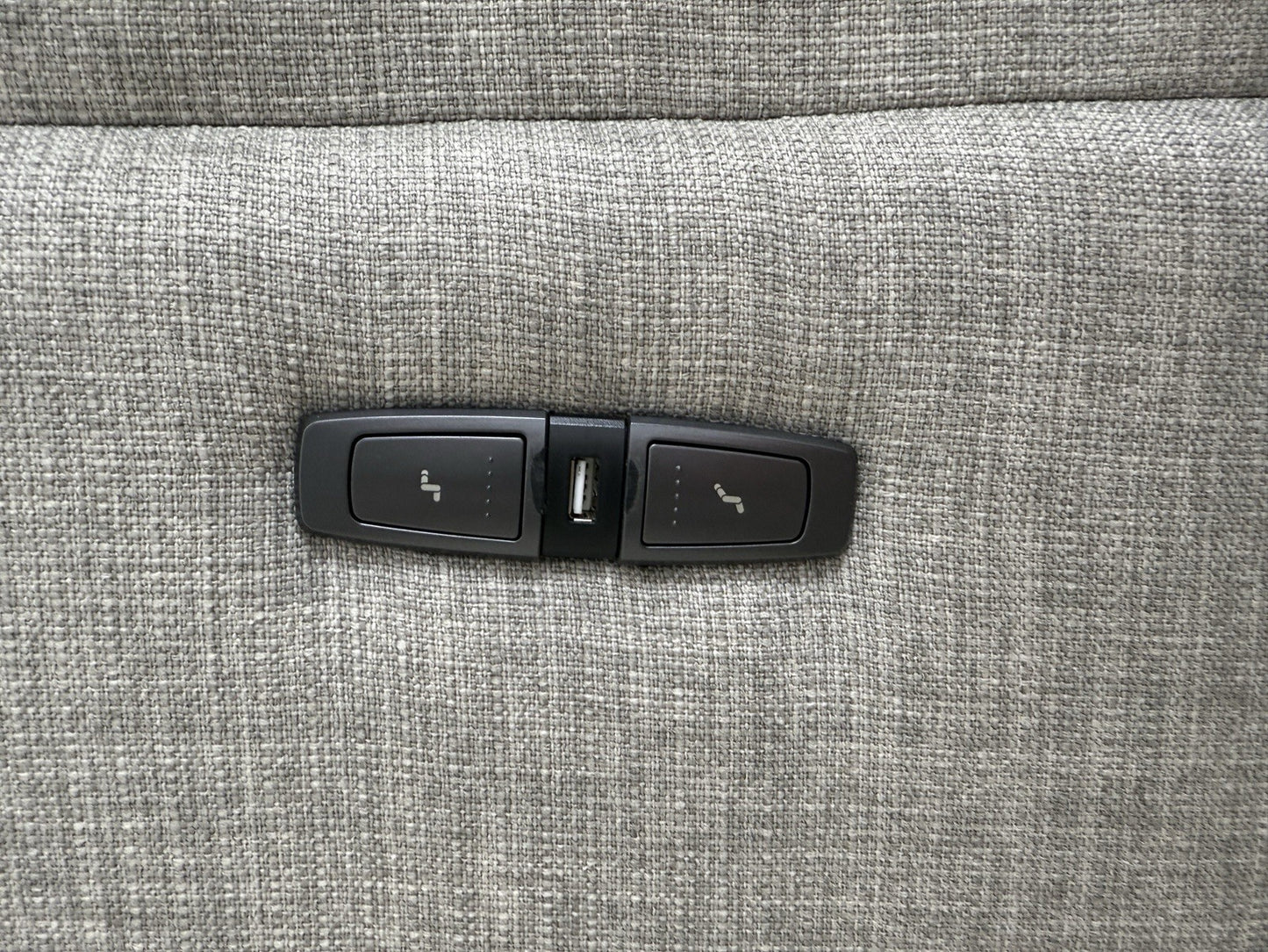 DFS Trek Power Recliner Armchair In Grey Fabric