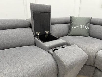 DFS Wander Recliner Corner Sofa Bed In Grey