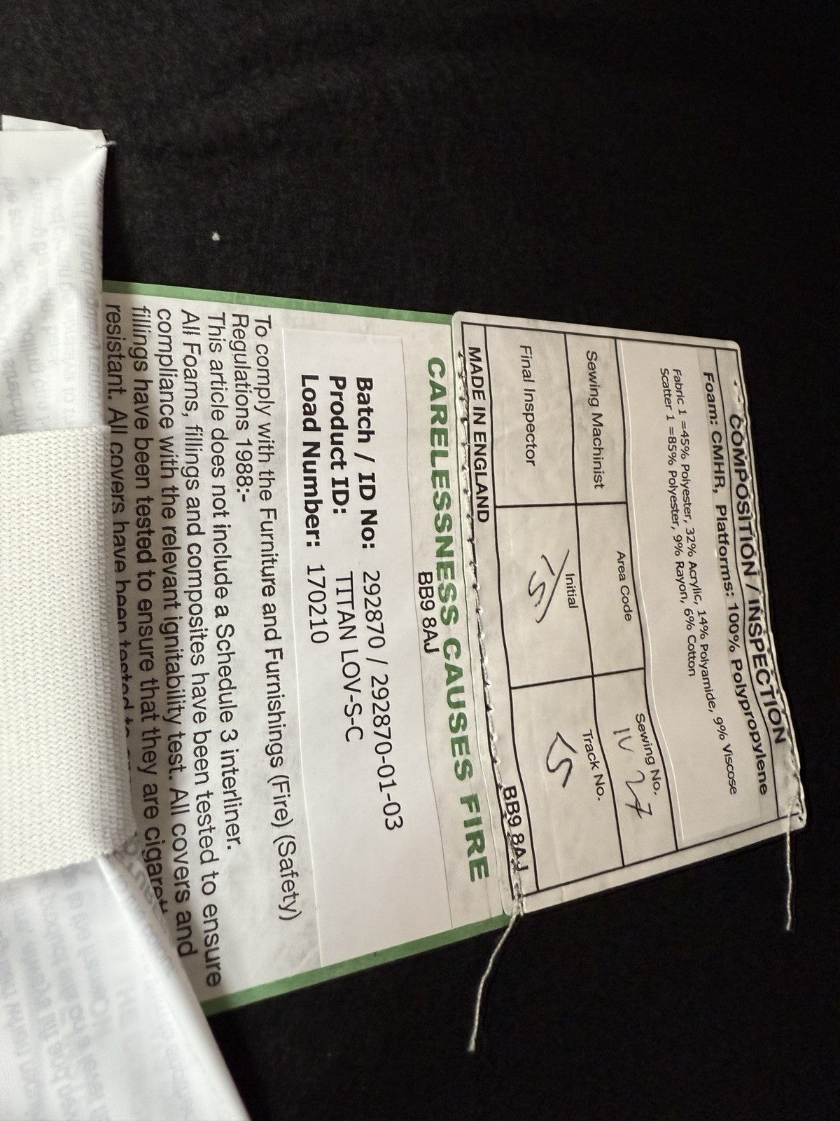 Sofology Titan Fabric Loveseat Full Back in Marina Stone/Stone Mix