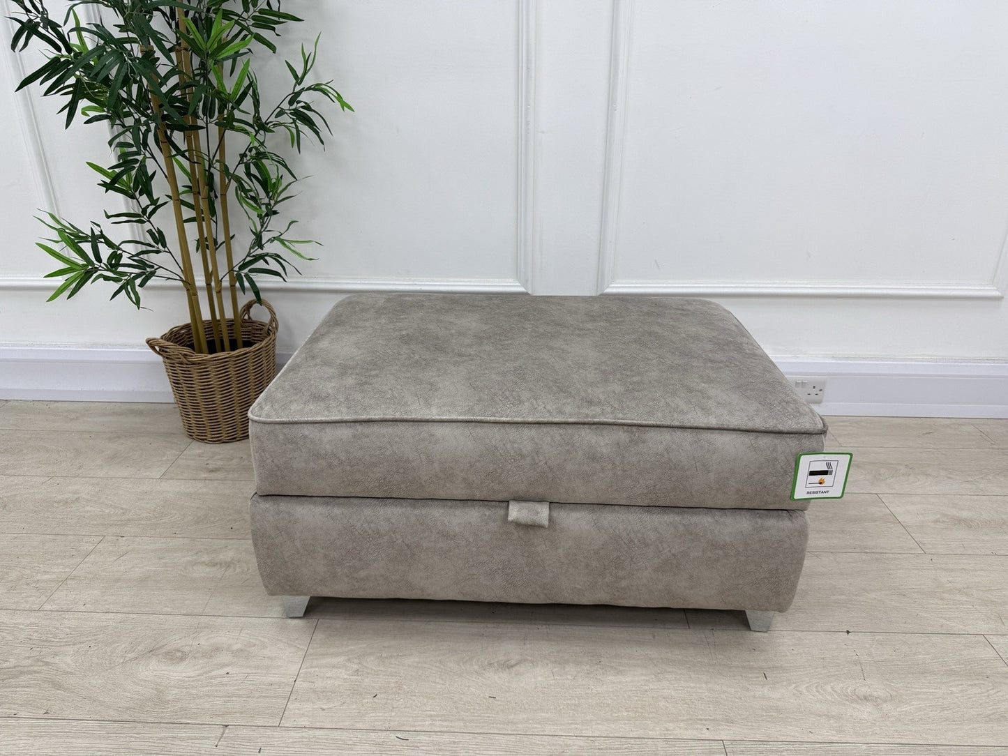 DFS Cherished Storage Footstool In Oatmeal