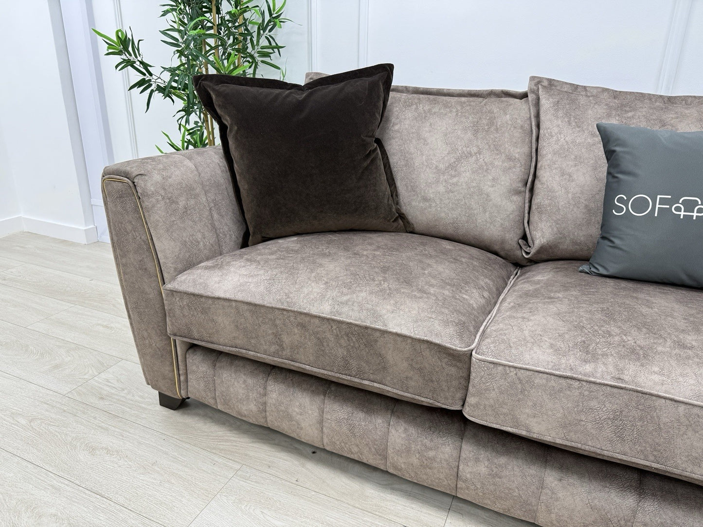 DFS Cherished Corner Sofa In Chocolate LHF