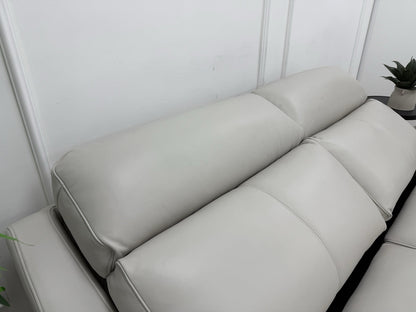 G Plan Thornbury 3 Seater Leather Power Recliner Sofa With Headrest & Lumbar