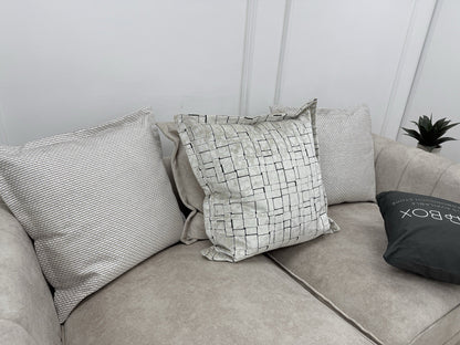 DFS Cherished Pillow Back 3 Seater Sofa In Cream Combination