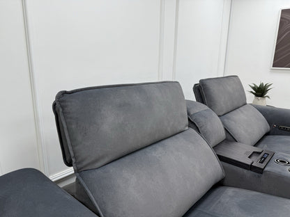 Sofology Premiere 2.5 Seater Power Recliner/Headrest/Heated Sofa