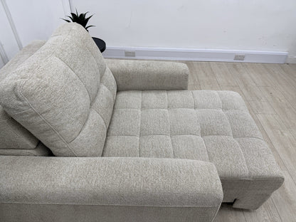 DFS Una Power Slider Chair In Oyster Fabric