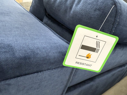 John Lewis Gradient LHF Chaise Power Recliner Sofa In Navy Chenille