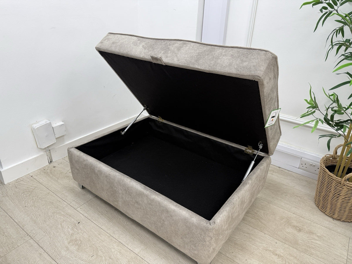 DFS Cherished Storage Footstool In Oatmeal