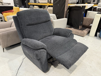 La-Z-Boy New Tamla Power Recliner Cuddler Chair In Aspen Black Fabric