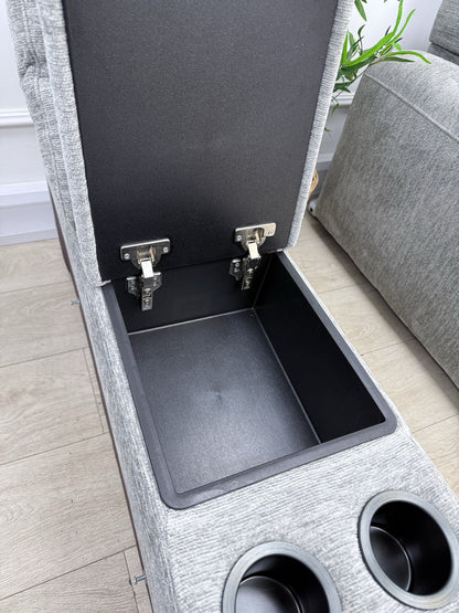 DFS Steller Storage Speaker Console Unit In Mist Grey