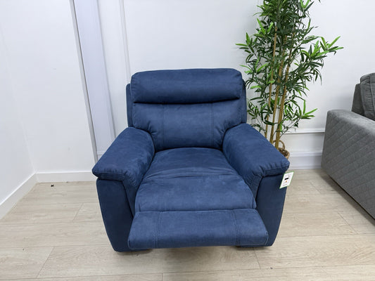 DFS Ronan Power Lift And Rise Chair In Arizona Blue Fabric