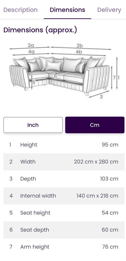 DFS Cherished Corner Sofa In Grey RHF