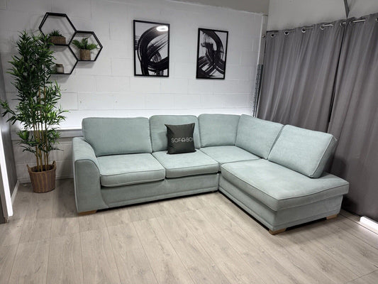 DFS Orka Corner Sofa In Light Blue