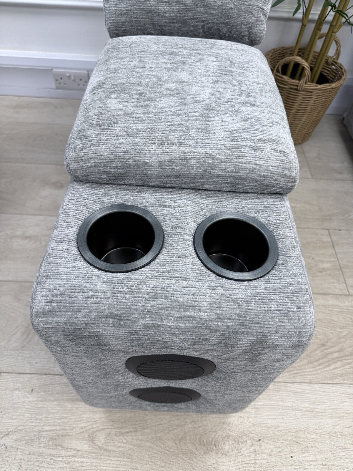 DFS Steller Storage Speaker Console Unit In Mist Grey