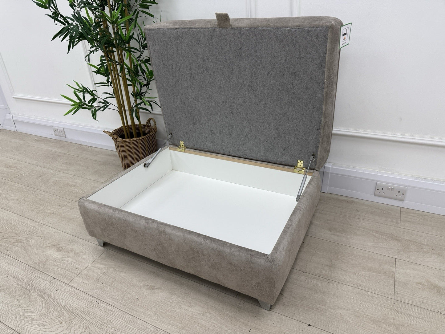 DFS Cherished Storage Footstool In Oatmeal