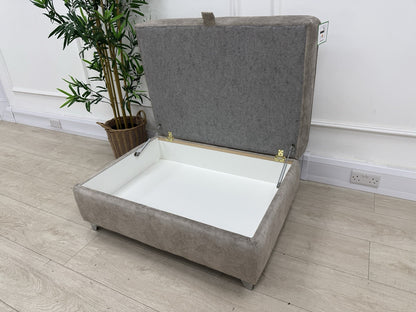 DFS Cherished Storage Footstool In Oatmeal