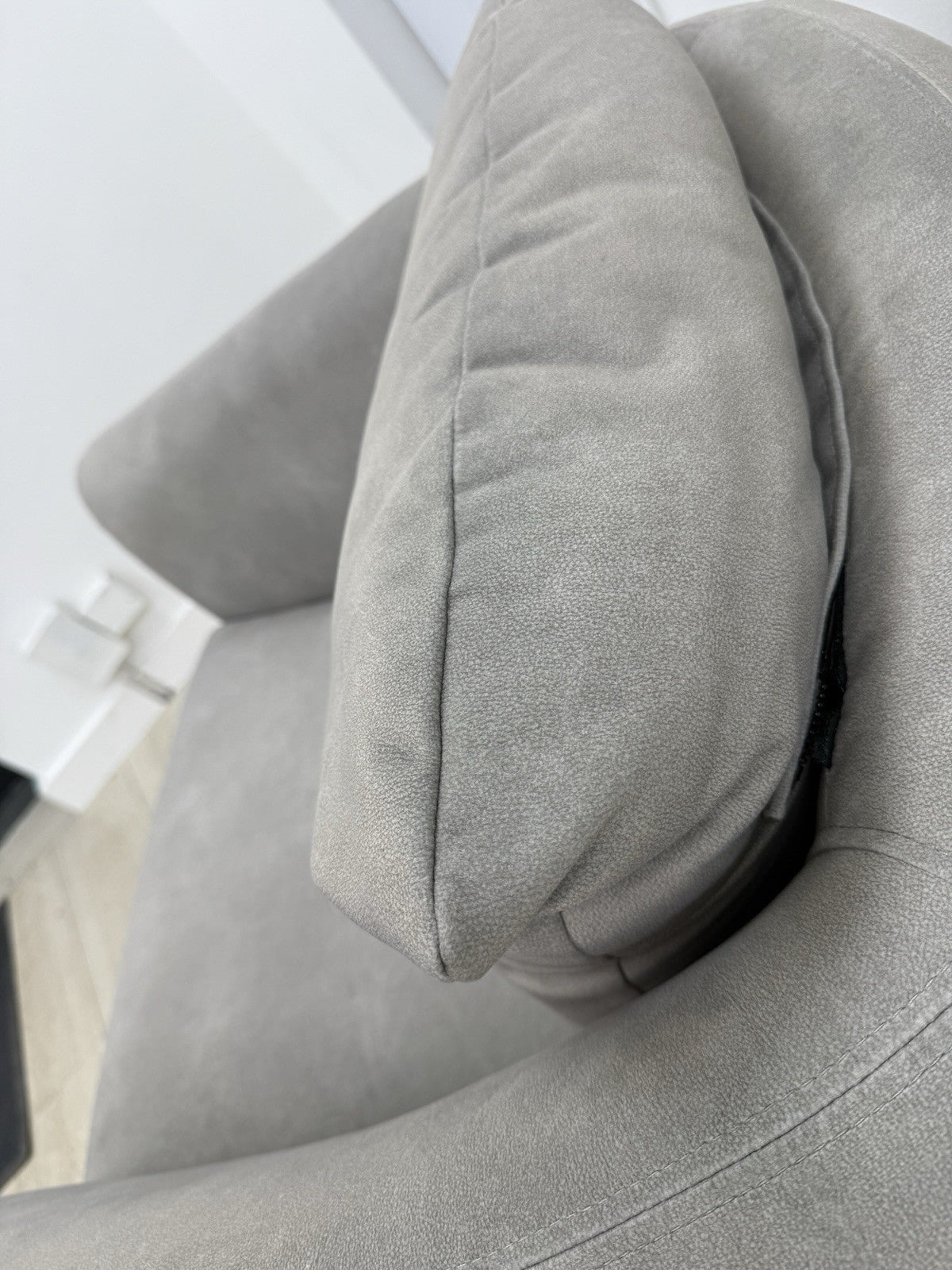 Sofology Marvella Swivel Accent Chair In Flecked Fabric Stone
