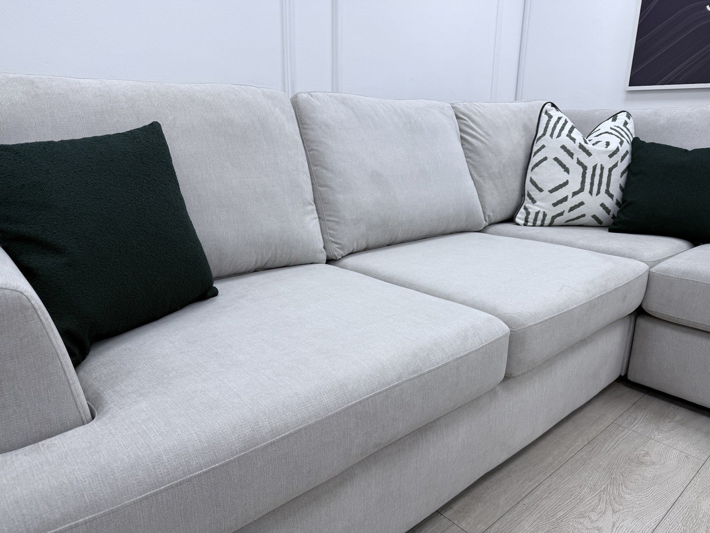 DFS Freya Corner Sofa 2c2 In Silver