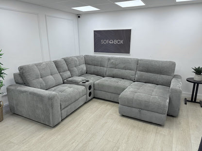 DFS Steller Corner Sofa In Mist Grey