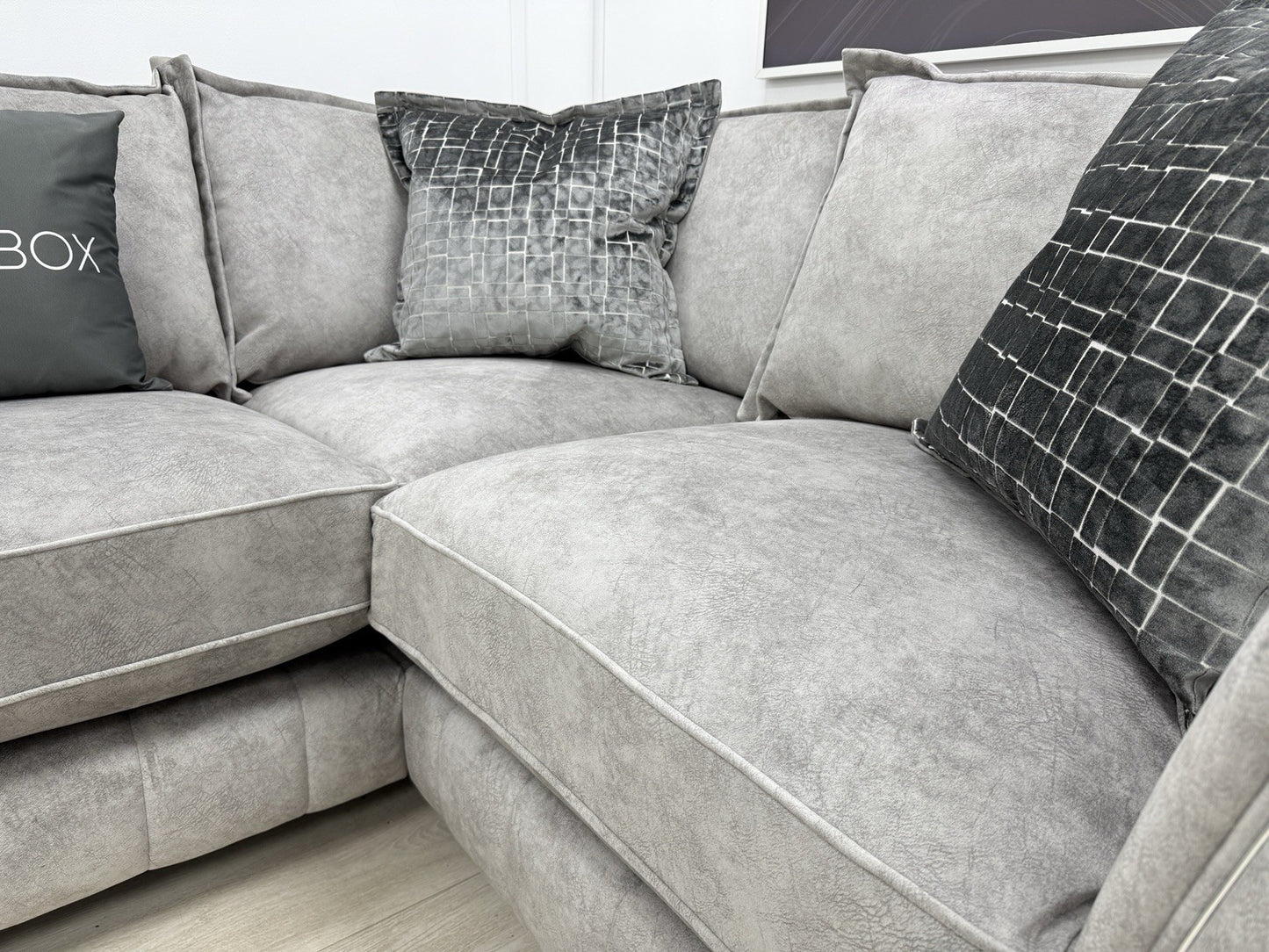 DFS Cherished Corner Sofa In Grey LHF
