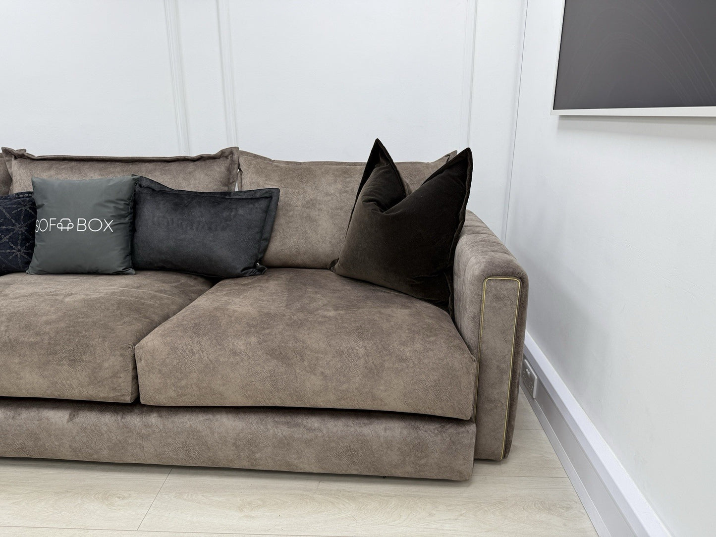 DFS Devine Corner Sofa In Chocolate