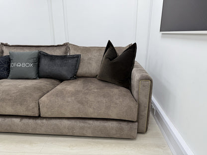DFS Devine Corner Sofa In Chocolate