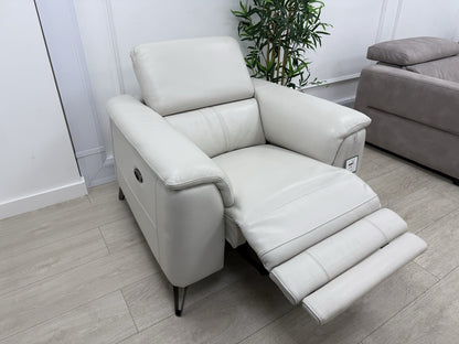 DFS Tahiti Power Recliner Chair In Fossil Leather