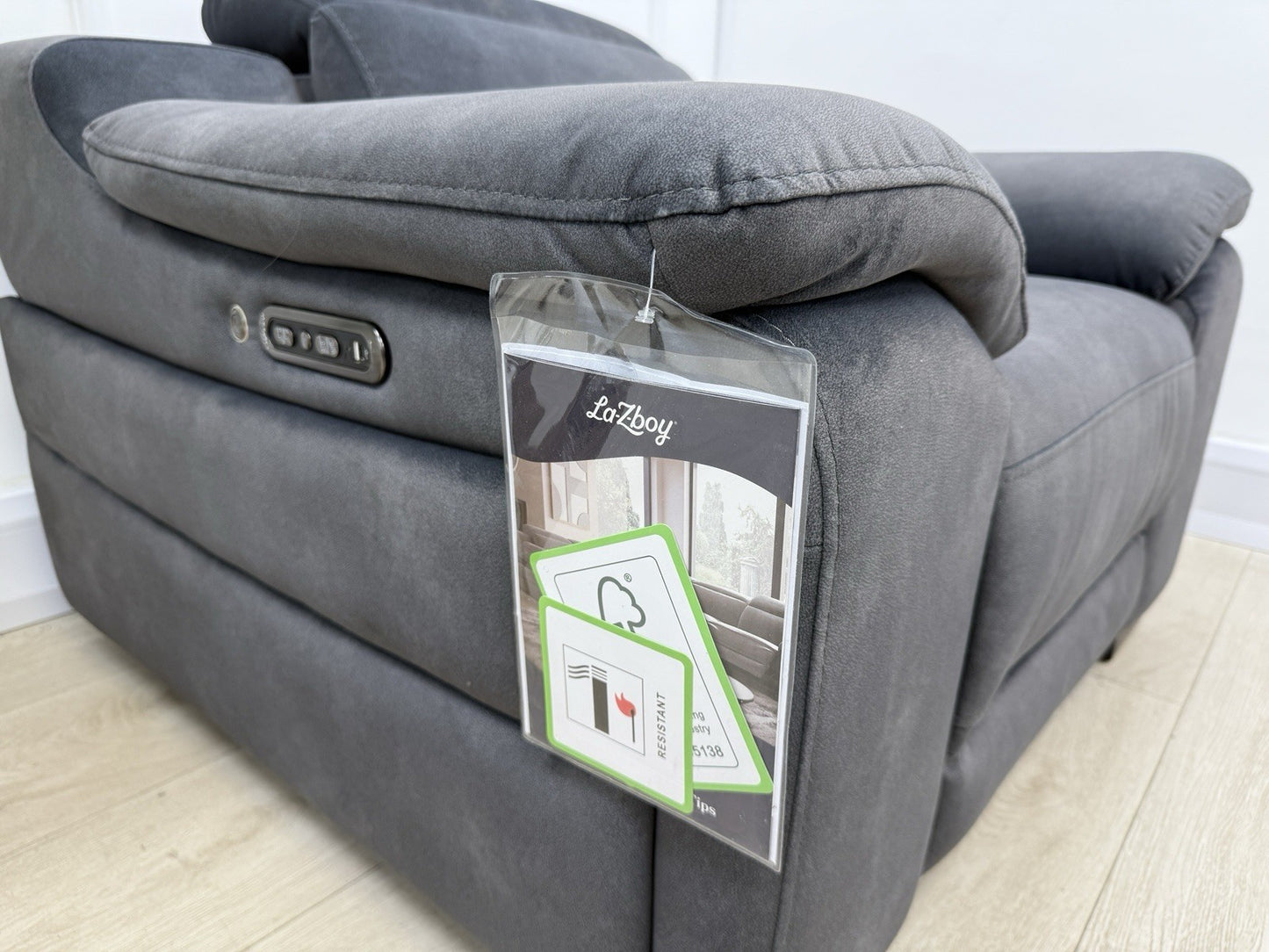 La-Z-Boy Austin Power Recliner Armchair with Power Head Tilt & Heated Seats