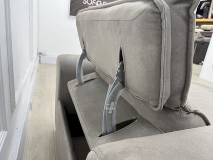 Sofology Premiere Power Recliner Love Seat In Lifestyle Flecked Mocha Fabric