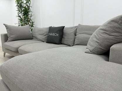 Sofology Cedar Corner Sofa In Light Grey