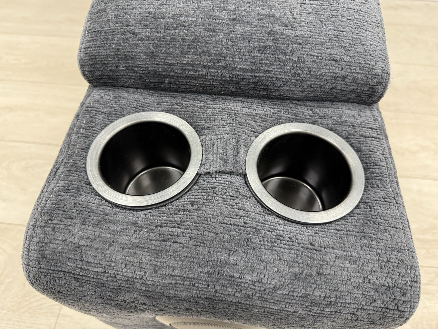 DFS Steller Storage Speaker Console Unit In Nuova Black Fabric