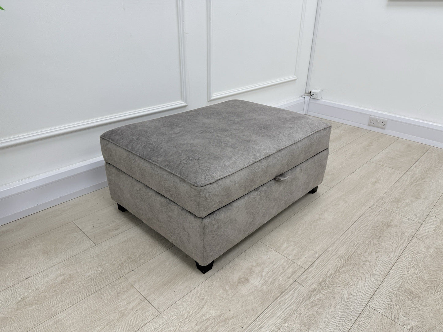 DFS Cherished Storage Footstool In Grey